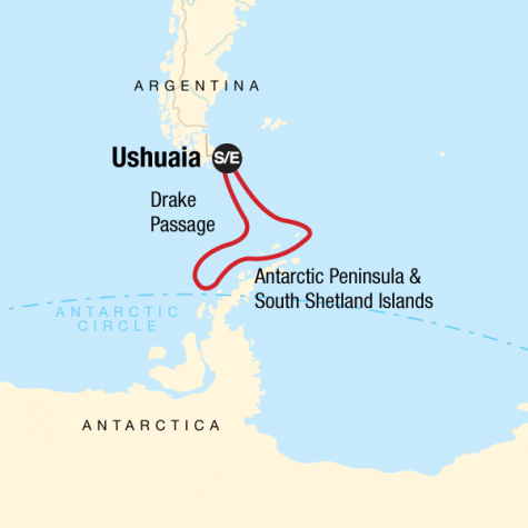 Antarctica Classic - Tour Map