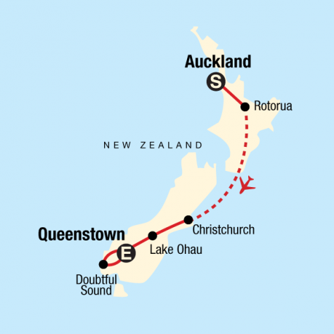 New Zealand Express - Tour Map