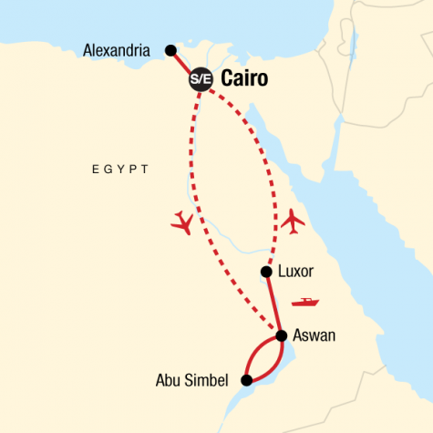 Egypt Upgraded - Tour Map
