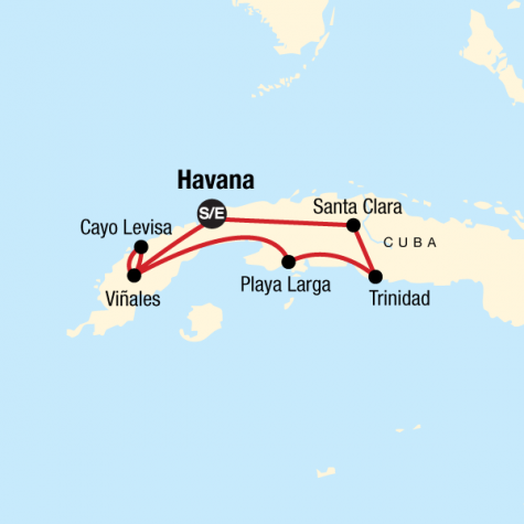 Cuban Rhythms - Tour Map