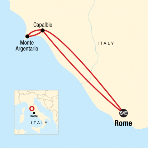 Local Living Italy - Coastal Tuscany - Tour Map