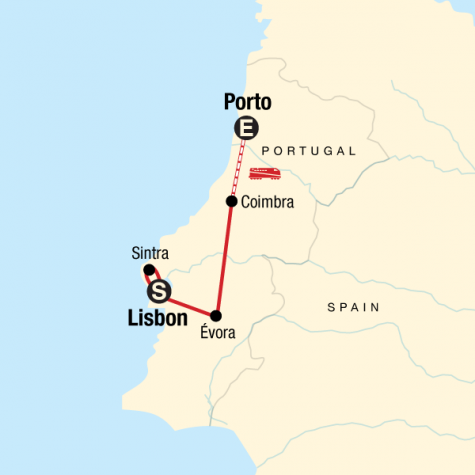 Discover Portugal - Tour Map