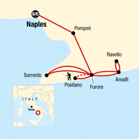 Local Living Italy—Amalfi Coast Winter - Tour Map