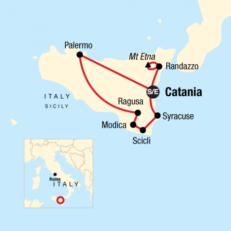 Best of Sicily - Tour Map