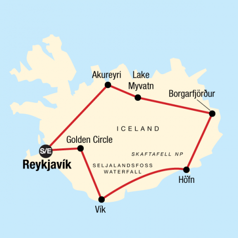 Complete Iceland - Tour Map