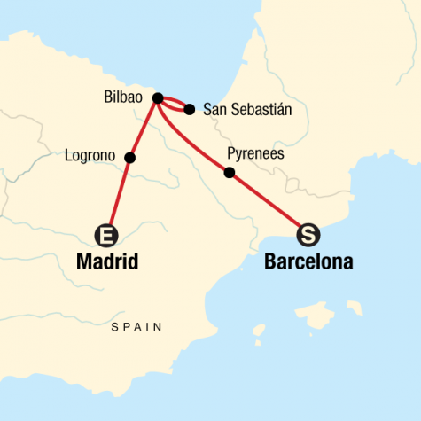 Best of Northern Spain - Tour Map