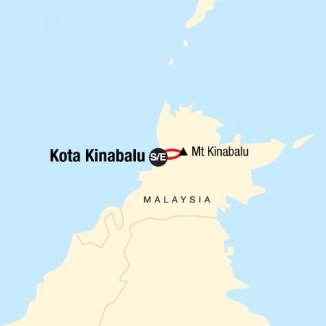 Trek Mt Kinabalu - Tour Map