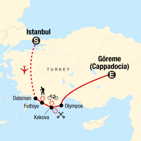 Turkey Multisport - Tour Map