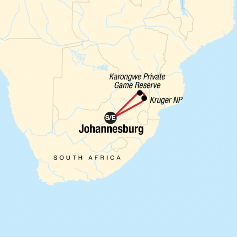 Explore Kruger National Park - Tour Map
