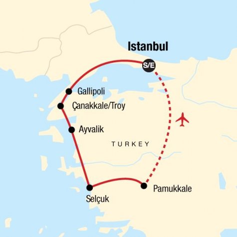 The Best of Turkey - Tour Map