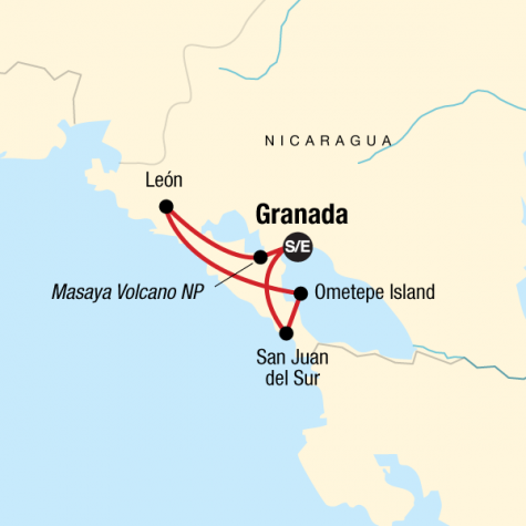 Essence of Nicaragua - Tour Map