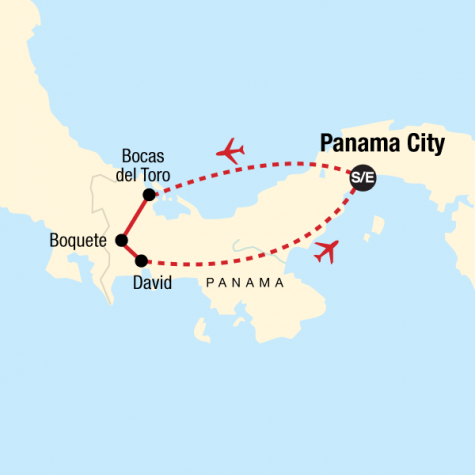 Best of Panama - Tour Map