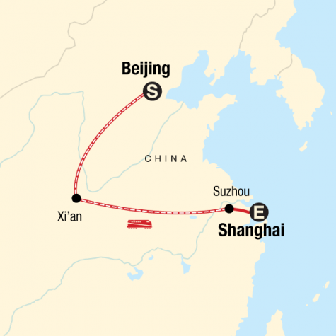 China Express - Tour Map