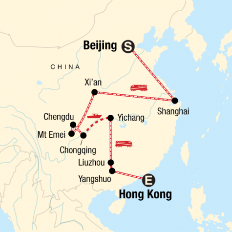Essential China - Tour Map