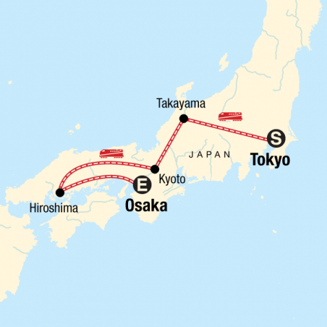 Epic Japan - Tour Map