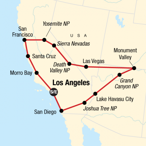 Best of the West - Tour Map