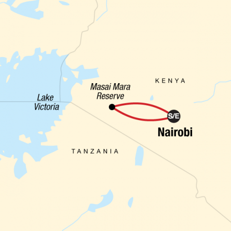 Masai Mara Camping Safari - Tour Map