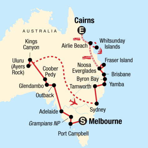 Complete Australia - Tour Map