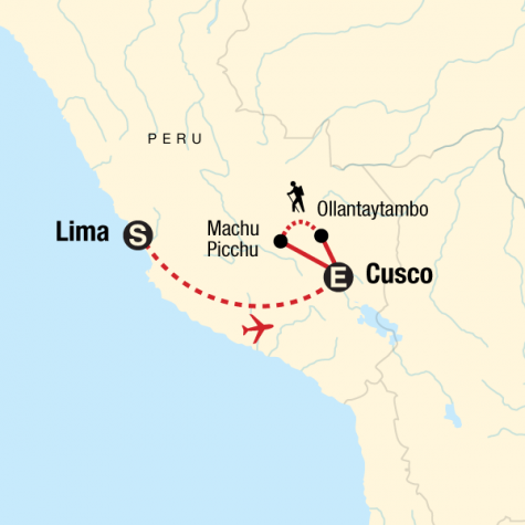 Inca Discovery - Tour Map