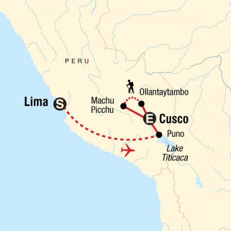Classic Peru - Tour Map