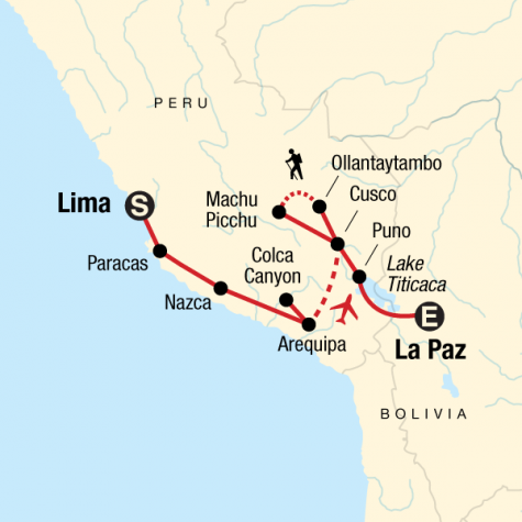 Inca Heartland - Tour Map