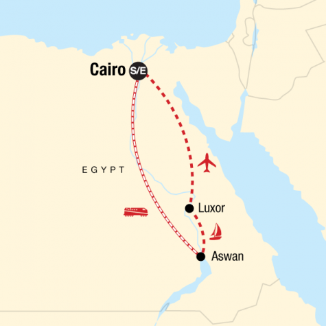 Best of Egypt - Tour Map