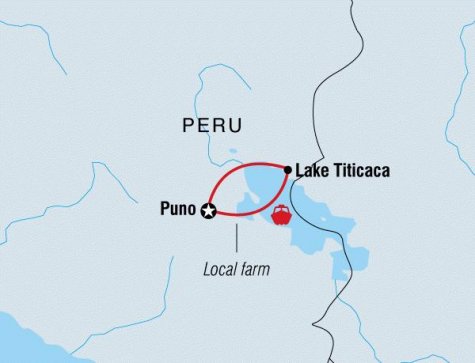 Lake Titicaca - Tour Map
