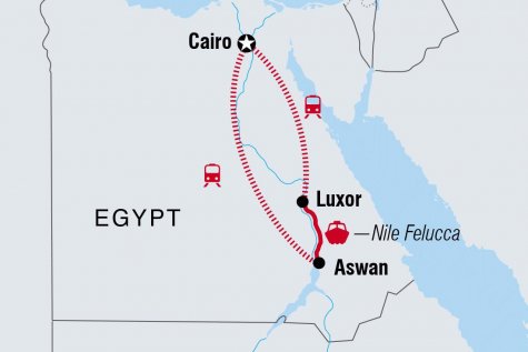 Egypt Adventure - Tour Map