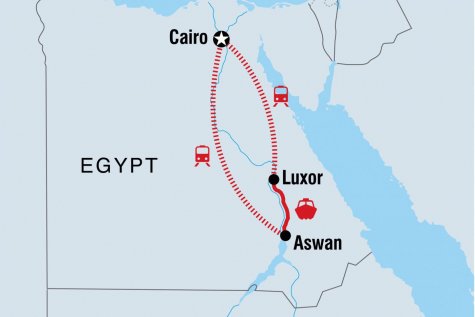 Essential Egypt - Tour Map