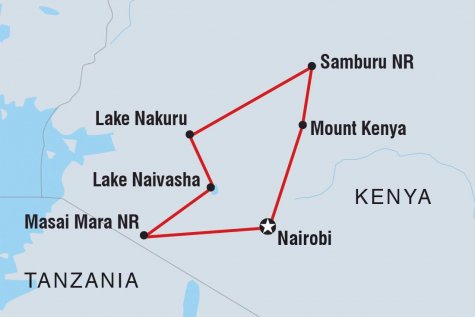Kenya: Women's Expedition - Tour Map