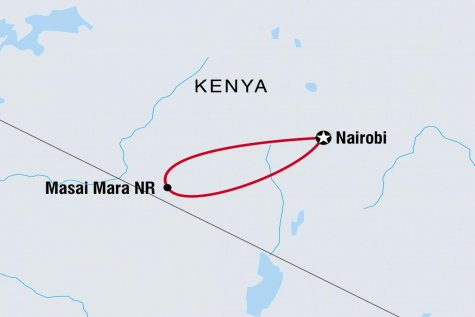 Masai Mara Walk - Tour Map
