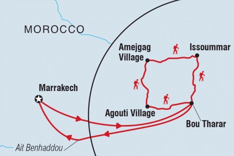 Morocco: Women's Expedition - Tour Map