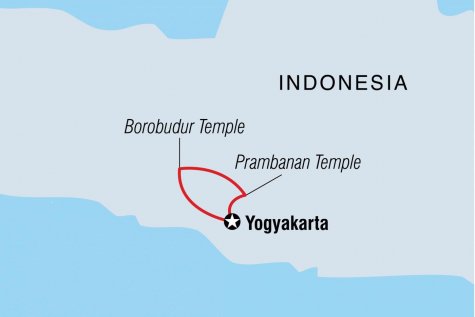 Yogyakarta's Secret Treasures - Tour Map