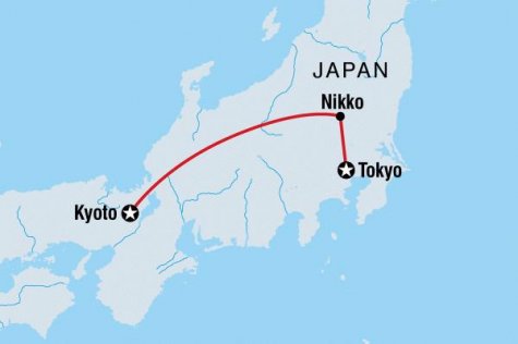 Japan Express - Tour Map