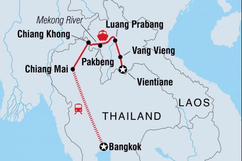Real Laos - Tour Map