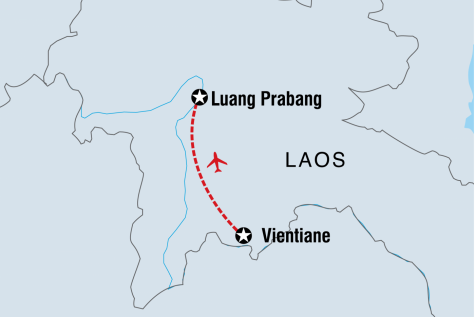 Laos Discovery - Tour Map