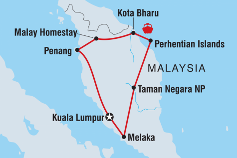 Best of Malaysia - Tour Map