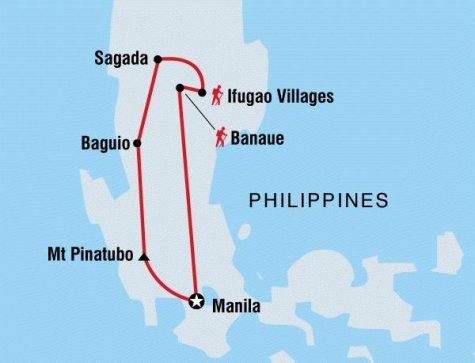 Philippines Discovery - Tour Map