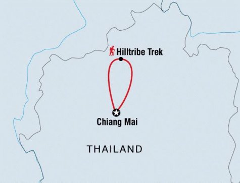 Hilltribe Experience - Tour Map