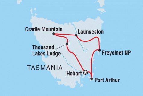 Discover Tasmania - Tour Map