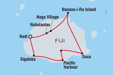 Fiji Expedition - Tour Map