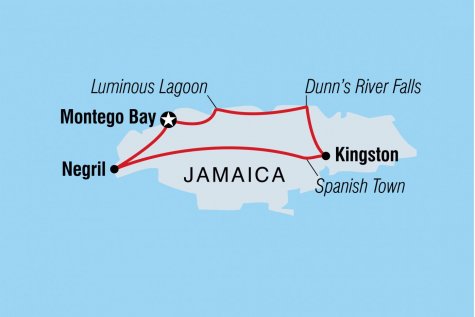 Best of Jamaica - Tour Map