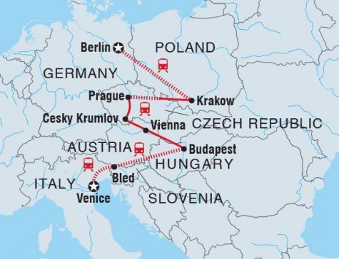 Real Central Europe - Tour Map