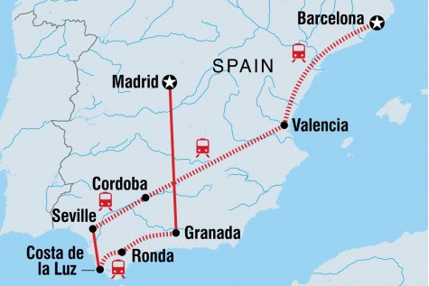 Best of Spain - Tour Map