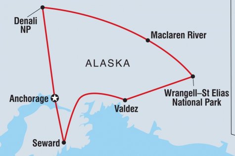 Best of Alaska - Tour Map