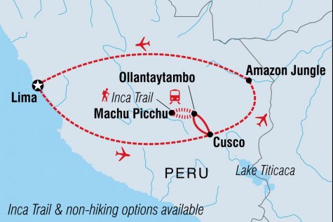 Essential Peru - Tour Map