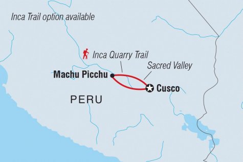 Inca Quarry Trail Extension - Tour Map
