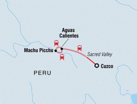 Machu Picchu Explorer (Original) - Tour Map