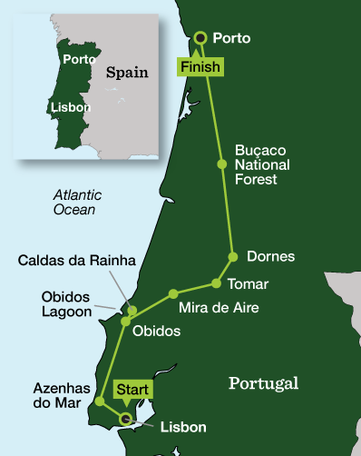 Discover the Heart of Portugal - Tour Map