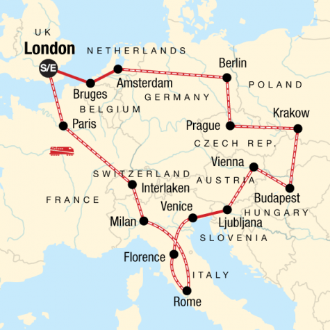 European Trail - Tour Map